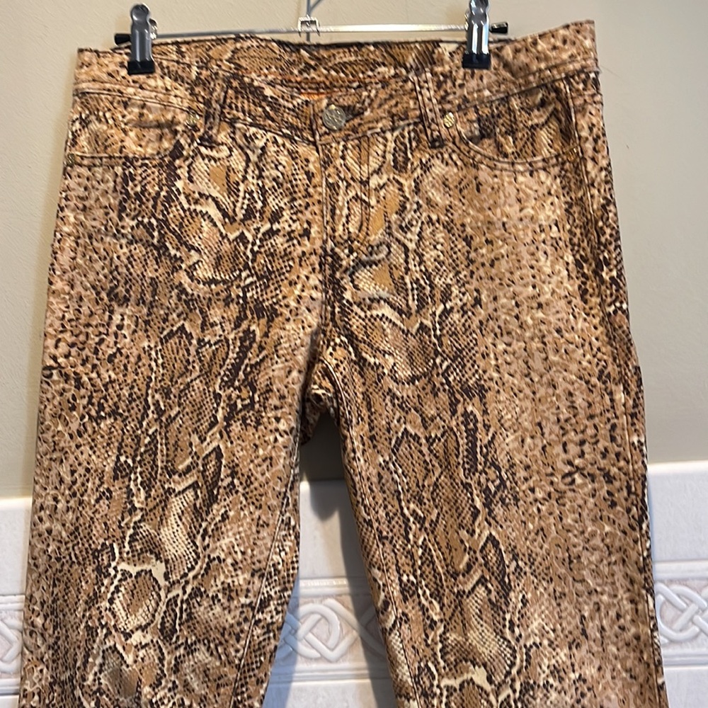 Like New Tory Burch Snake Skin Jeans 28